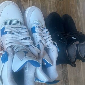 Nike Air White and Blue Sneakers